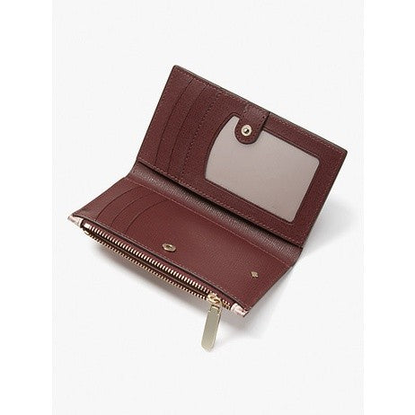 KS flower coated canvas small slim bifold wallet