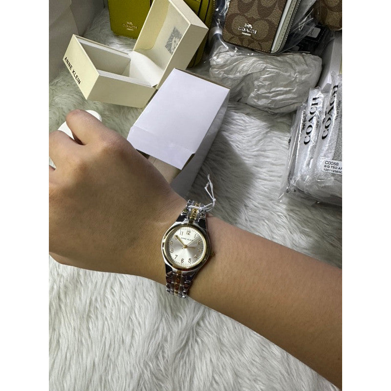 AK Klein Women's 10-5491SVTT Two-Tone Dress Watch