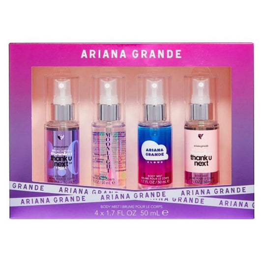ORIG & IMPORTED Ariana Grande 4pc Body Spray Mist Set Thank U Next 2.0, Moonlight, Cloud