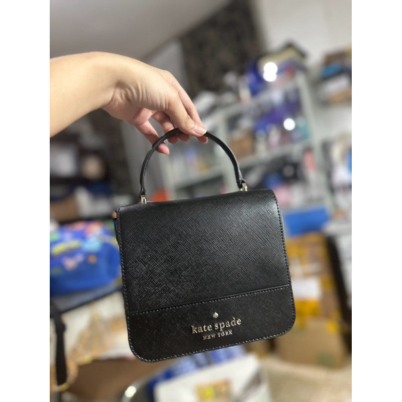 ORIG & IMPORTED KS Staci Square Vanity Crossbody Bag Black