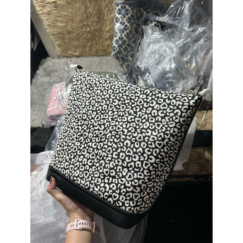 ORIG & IMPORTED KS Chelsea Leopard Duffle Crossbody Bag Leopard