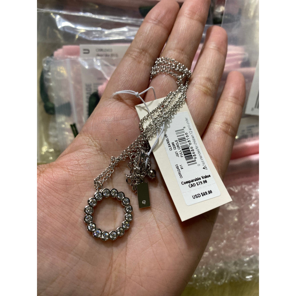 ORIG & IMPORTED KS Full Circle Mini Pendant Necklace