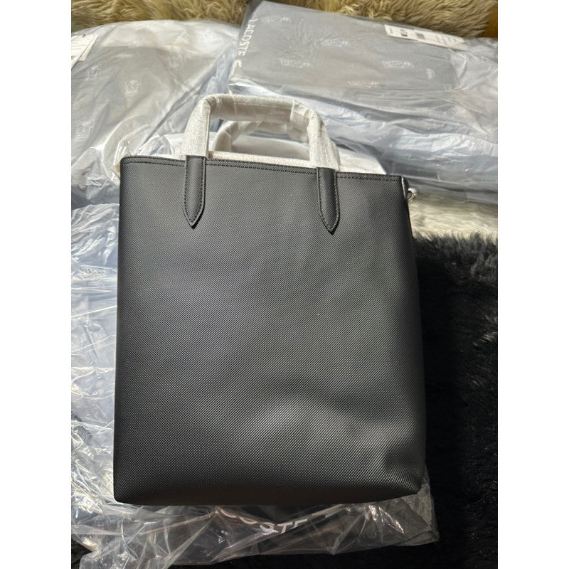 ORIG & IMPORTED LCT Women's Anna Reversible Canvas Vertical Tote Bag in Beige/Black