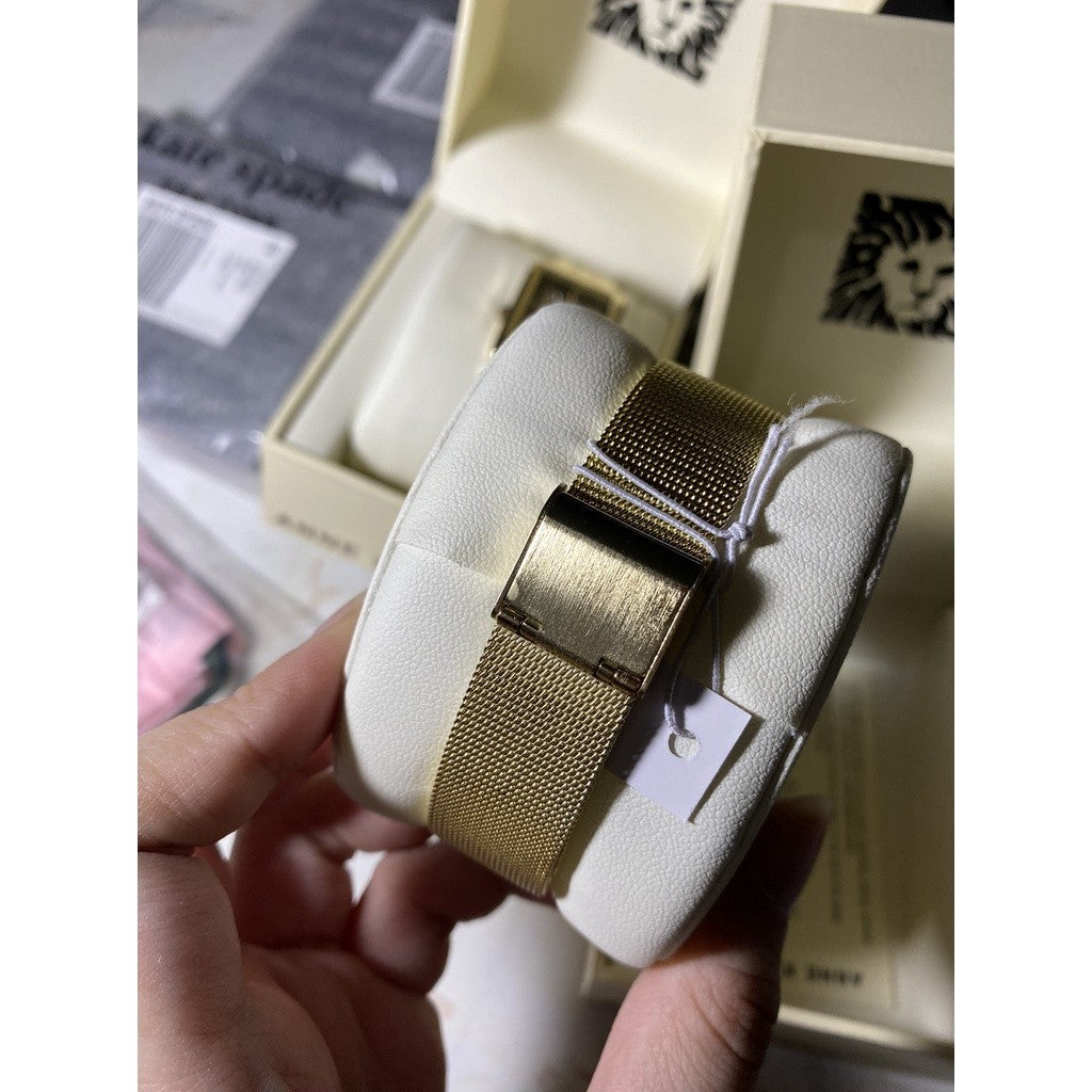 AK Klein Women's AK/3780BKGB Japanese Quartz Dress Watch Gold Stainless Steel Strap