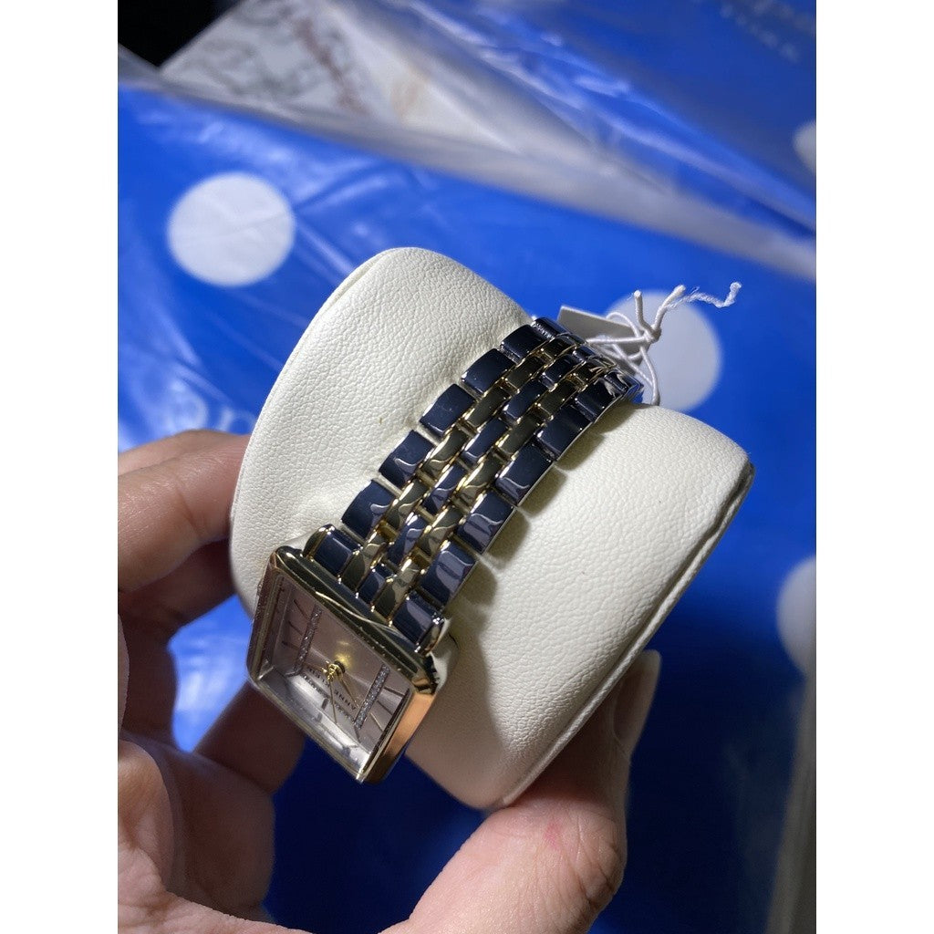 AK Klein Women's Japanese Quartz Dress Watch with Metal Strap, Silver Model: AK/3761SVTT