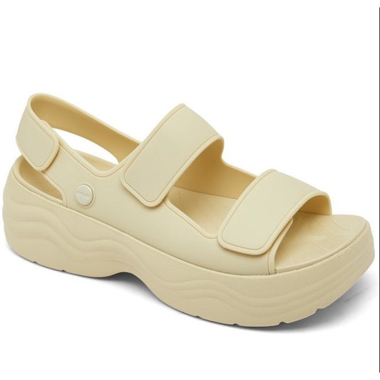 SALE! ORIG & IMPORTED Crocs Skyline Chunky Platform Wedge Sandals in Beige/Bone