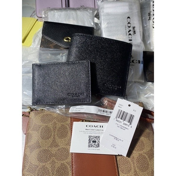 ORIG CCH 3 in 1 with Insert Compact Men’s Bifold Wallet Crossgrain Leather in BLACK