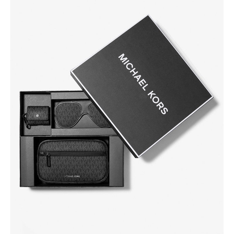 ORIG & IMPORTED MK 3-in-1 Logo Travel Gift Set Men’s Pouch Airpods Case