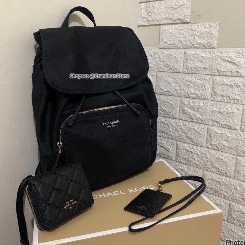 ORIG & IMPORTED KS Retail The Little Better Sam Nylon Medium Backpack Black Bag