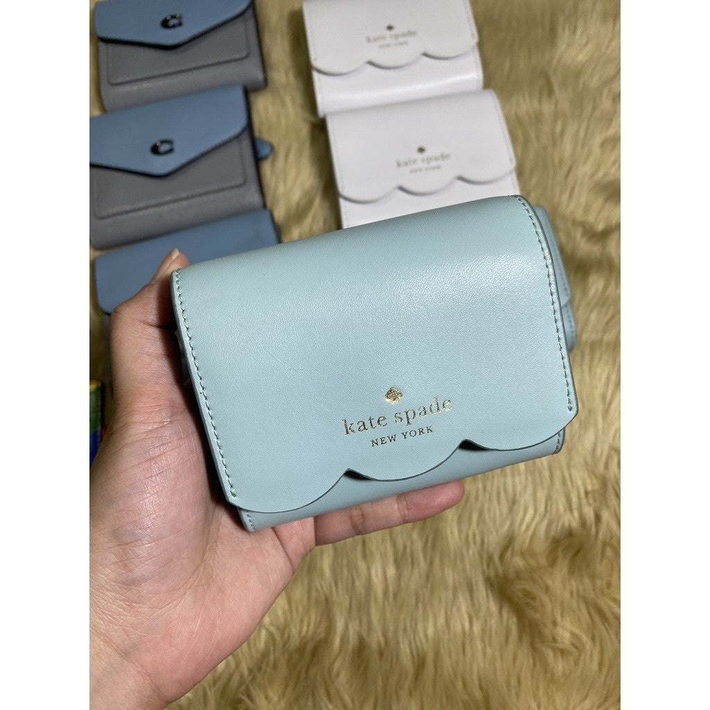 KS gemma small flap wallet - WHITE