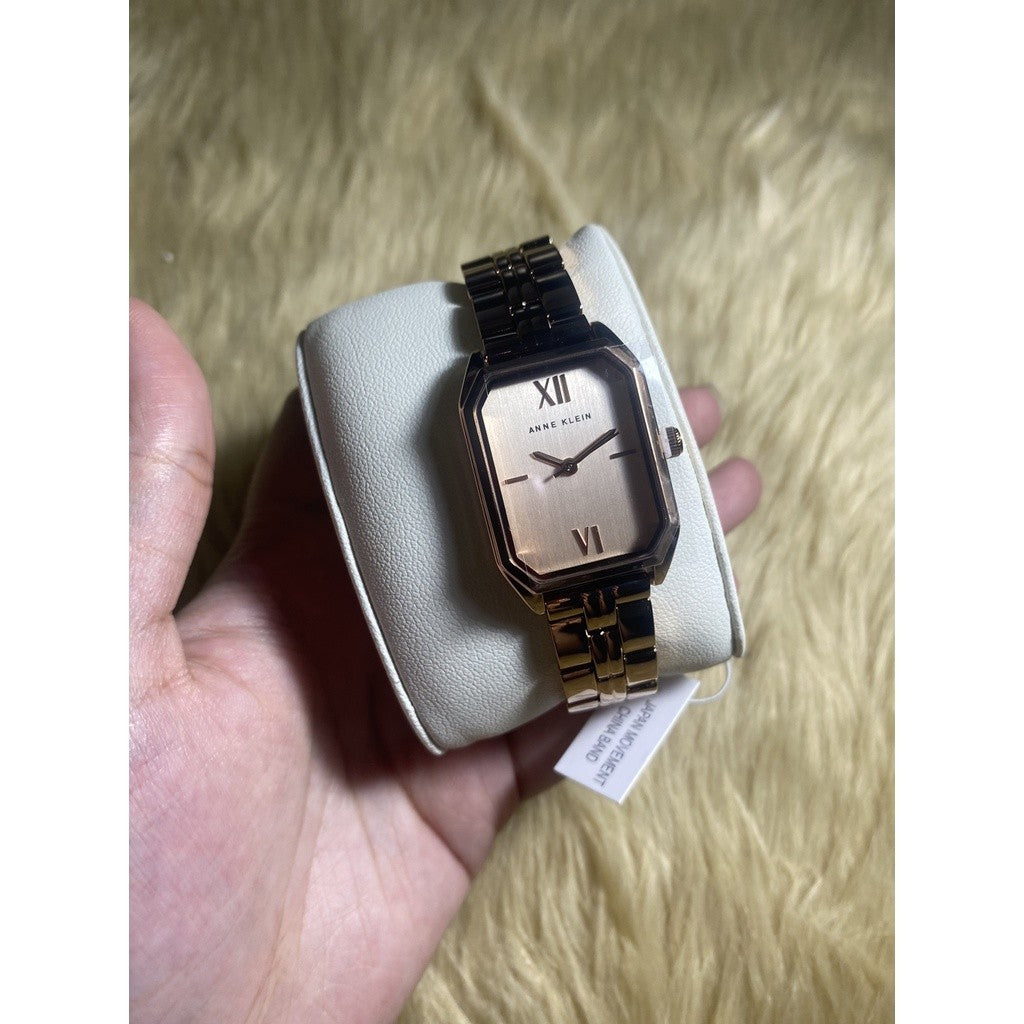 AK Klein Women's Watch with Metal Strap, Rose Gold AK/3774RGRG