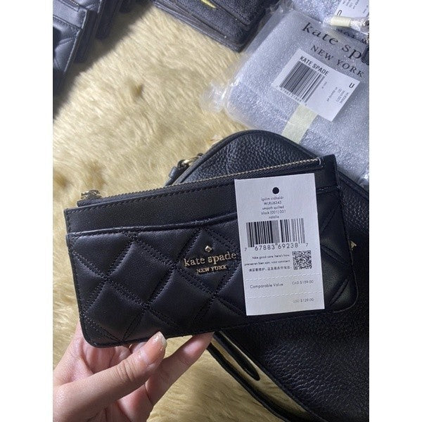 KS natalia large slim card holder wallet black - ORIG, US IMPORTED
