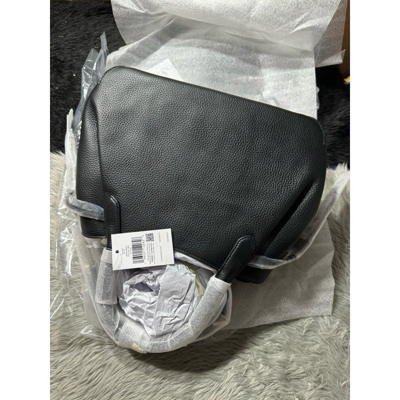 ORIG & IMPORTED KS Dumpling Large Satchel Bag BLACK