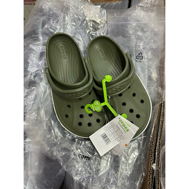AUTHENTIC/ORIGINAL Crocs Bayaband Clog in Army Green / Cobblestone