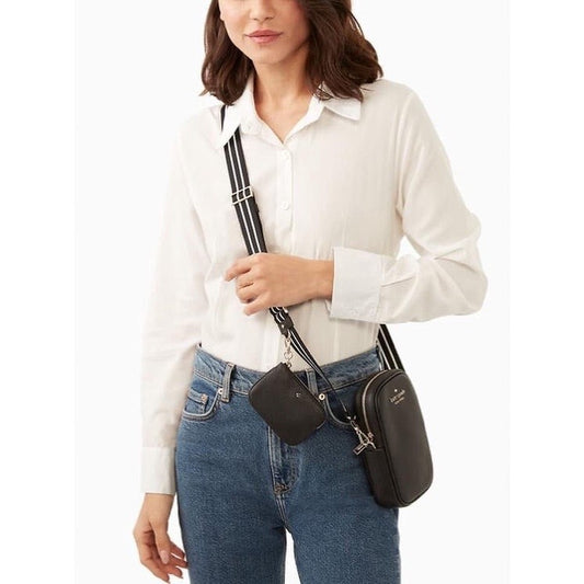 ORIG & IMPORTED KS rosie north south phone crossbody black/brown bag