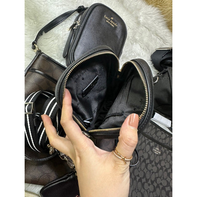 ORIG & IMPORTED KS rosie north south phone crossbody black/brown bag