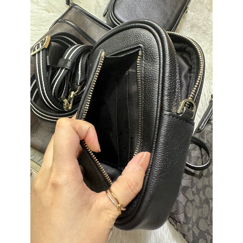 ORIG & IMPORTED KS rosie north south phone crossbody black/brown bag