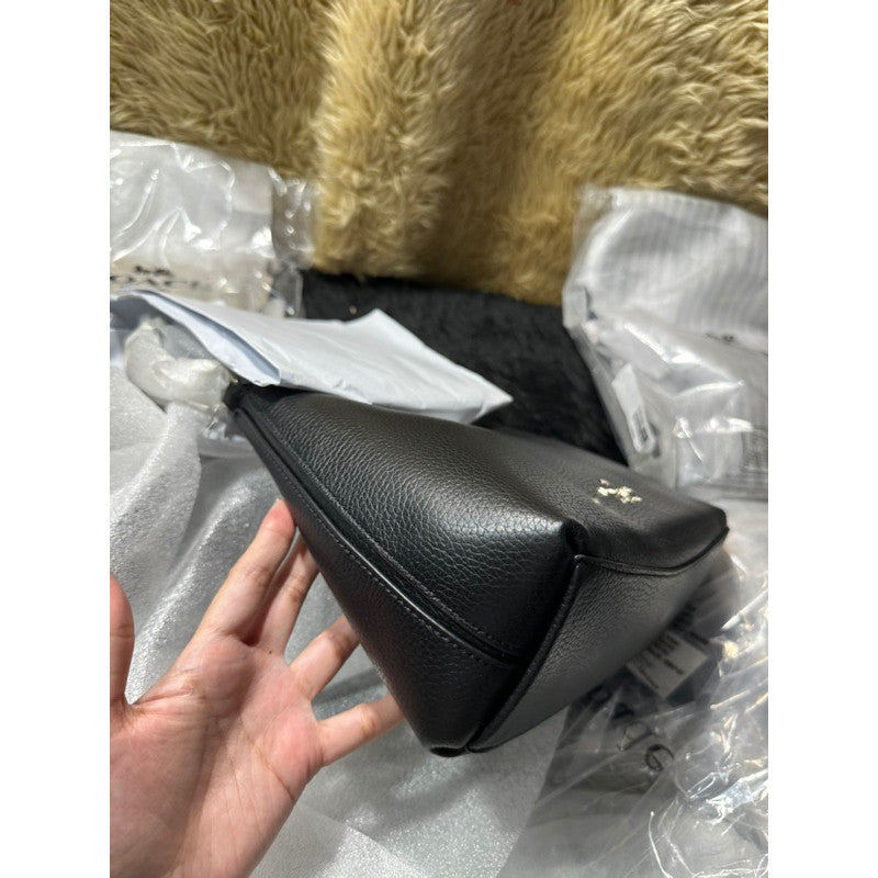 SALE! ORIG & IMPORTED KS Zippy Convertible Crossbody Bag with Chain Shoulder Bag BLACK
