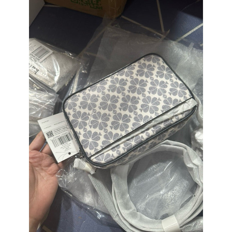 ORIG & IMPORTED KS Signature Spade Flower Mini Camera Bag Navy