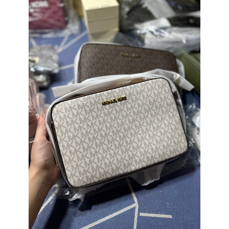 ORIG & IMPORTED MK Jet Set Large Crossbody Camera Bag in Signature