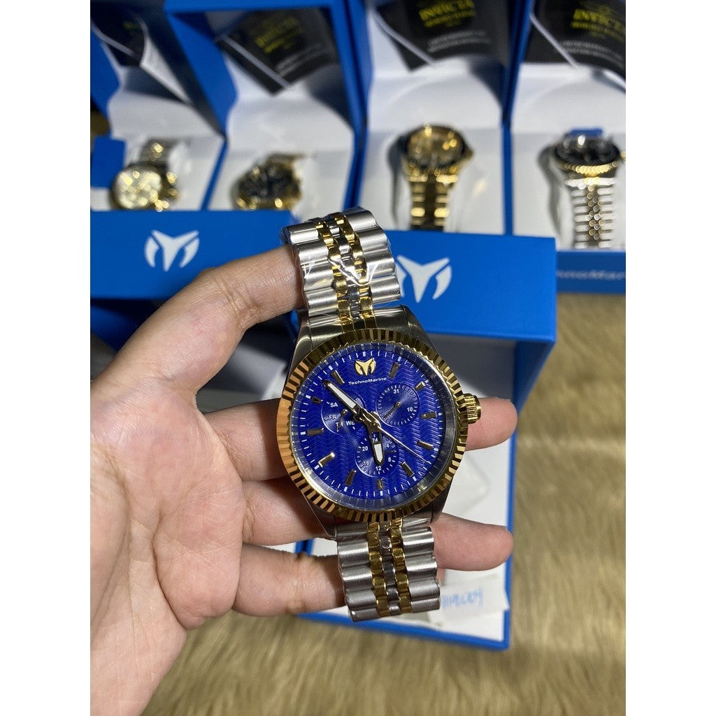 ORIG & IMPORTED TechnoMarine Sea Dream Men's Watch - 42mm, Steel, Gold (TM-719004)