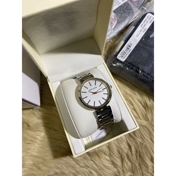 AK Klein Women's AK/2787SVTT Two-Tone Bracelet Watch