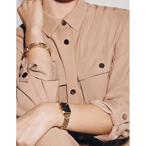 AK Klein Women's Japanese Quartz Dress Watch,Gold (Model: AK/3774BKGB)