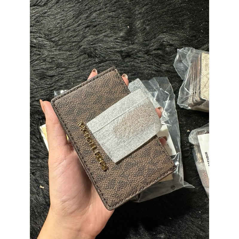 SALE! ORIG & IMPORTED MK Jet Set Medium Logo Accordion Card Case Wallet