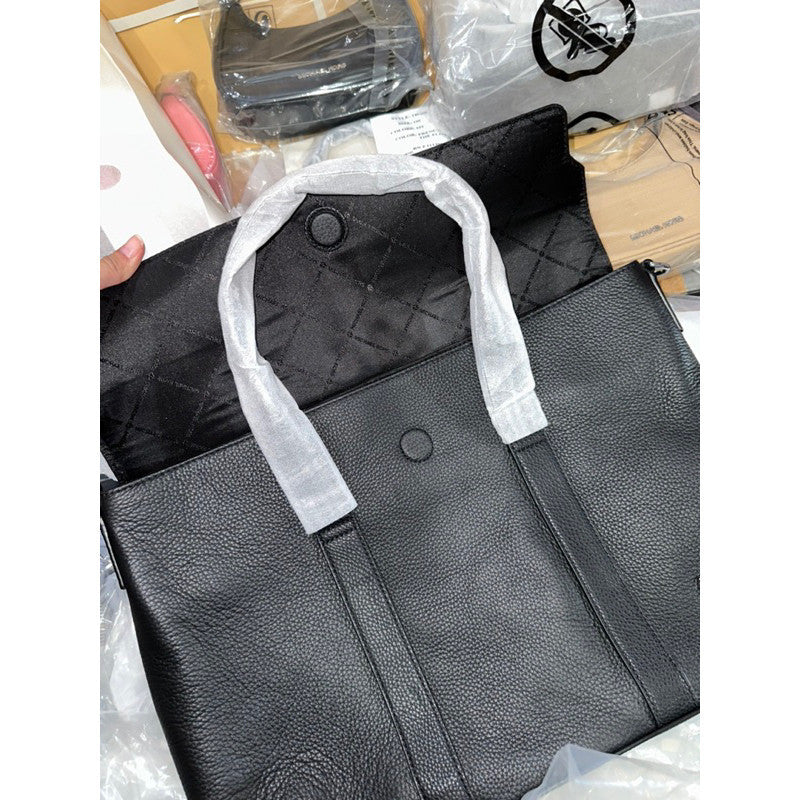 SALE! ❤️ ORIG & IMPORTED MK Cooper Pebbled Leather Briefcase Men's Laptop Bag Black