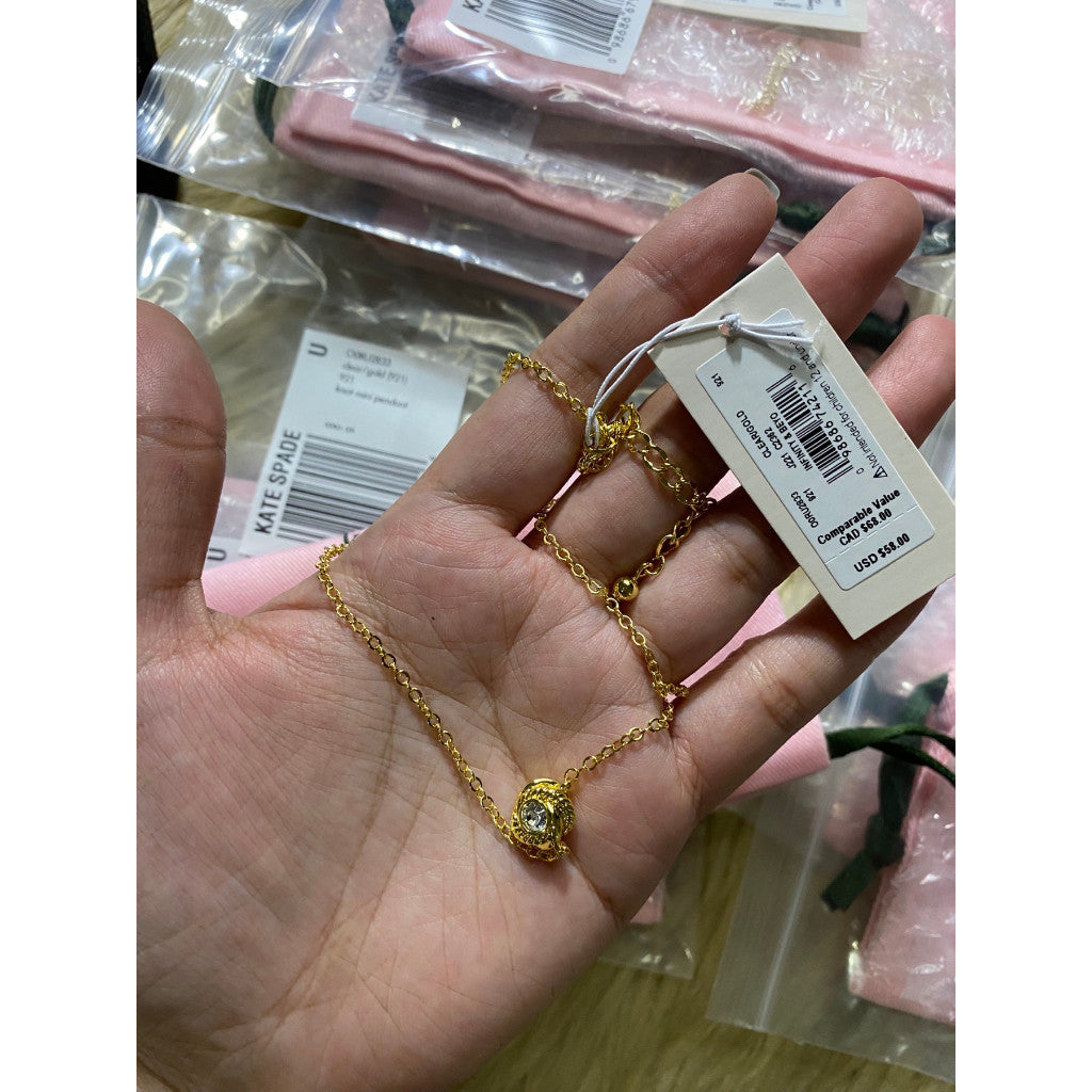 ORIG & IMPORTED KS Infinity And Beyond Knot Mini Pendant Necklace