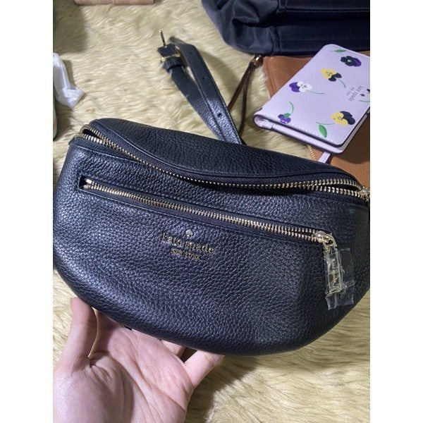 KS Leila Black Belt Bag