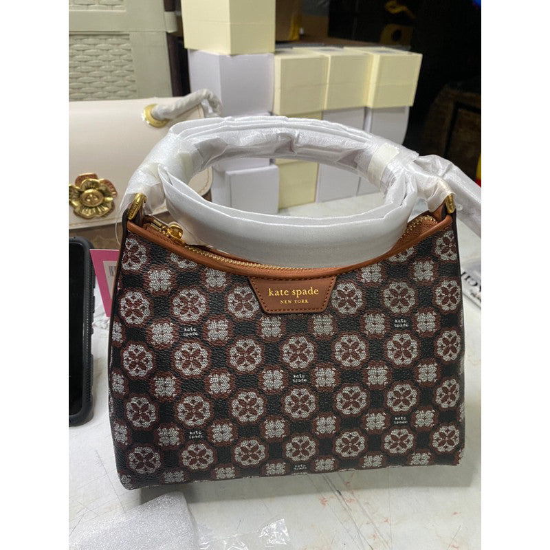 ORIG & IMPORTED KS Retail Flower Monogram Coated Canvas Bag