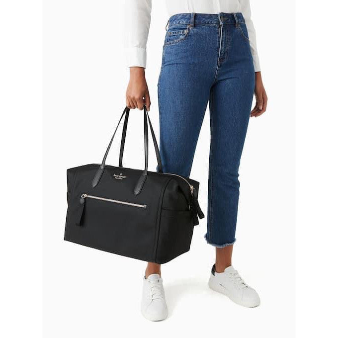 ORIG & IMPORTED KS Chelsea Weekender Travel Nylon Large Bag Black