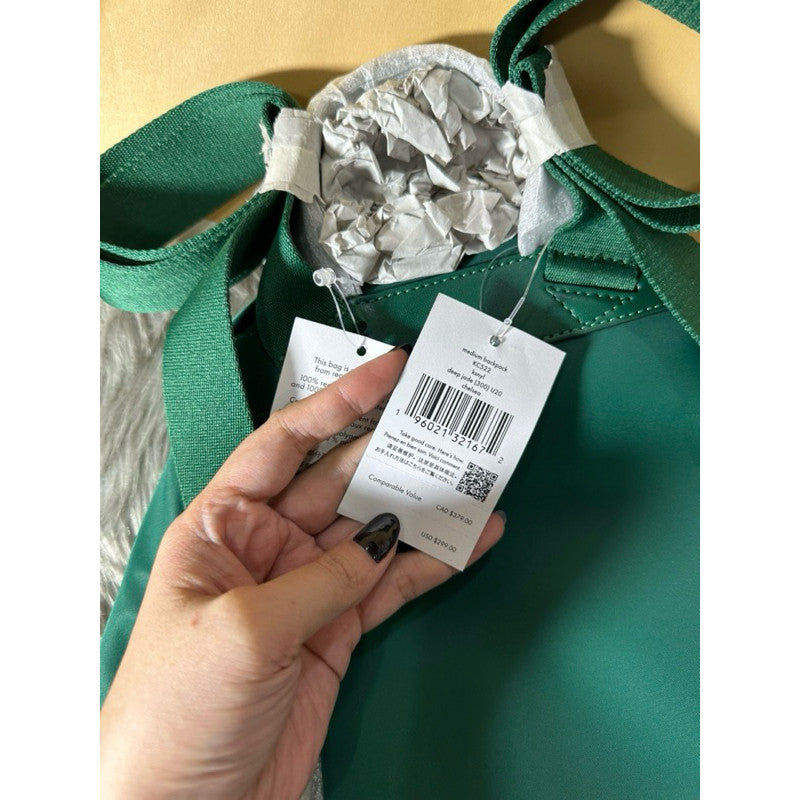 SALE! ❤️ ORIG & IMPORTED KS Chelsea Medium Backpack Nylon Bag in Jade Green