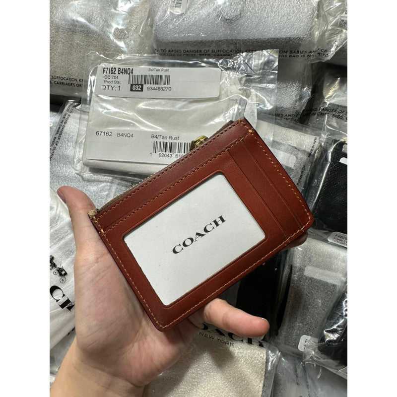 ORIG & IMPORTED CCH Retail Mini Skinny Id Case Card Wallet in Black/Purple/Khaki