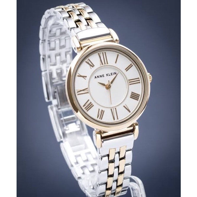 AK Klein Two-Tone Bracelet Watch With Roman Numeral Dial 2159SVTT
