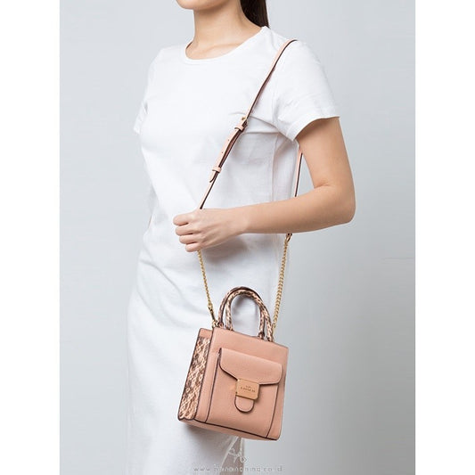 SALE! ❤️  C0ACH Mini Pepper Crossbody Bag in Gold/Shell Pink
