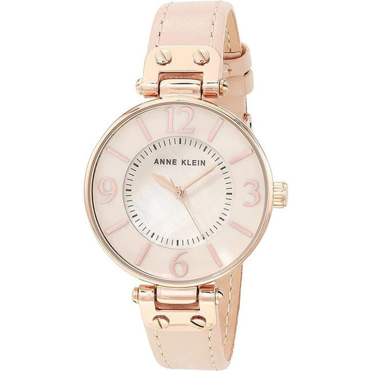 ORIG & IMPORTED AK Klein Women's Japanese Quartz Dress Leather Watch Pink 10/9168RGBH