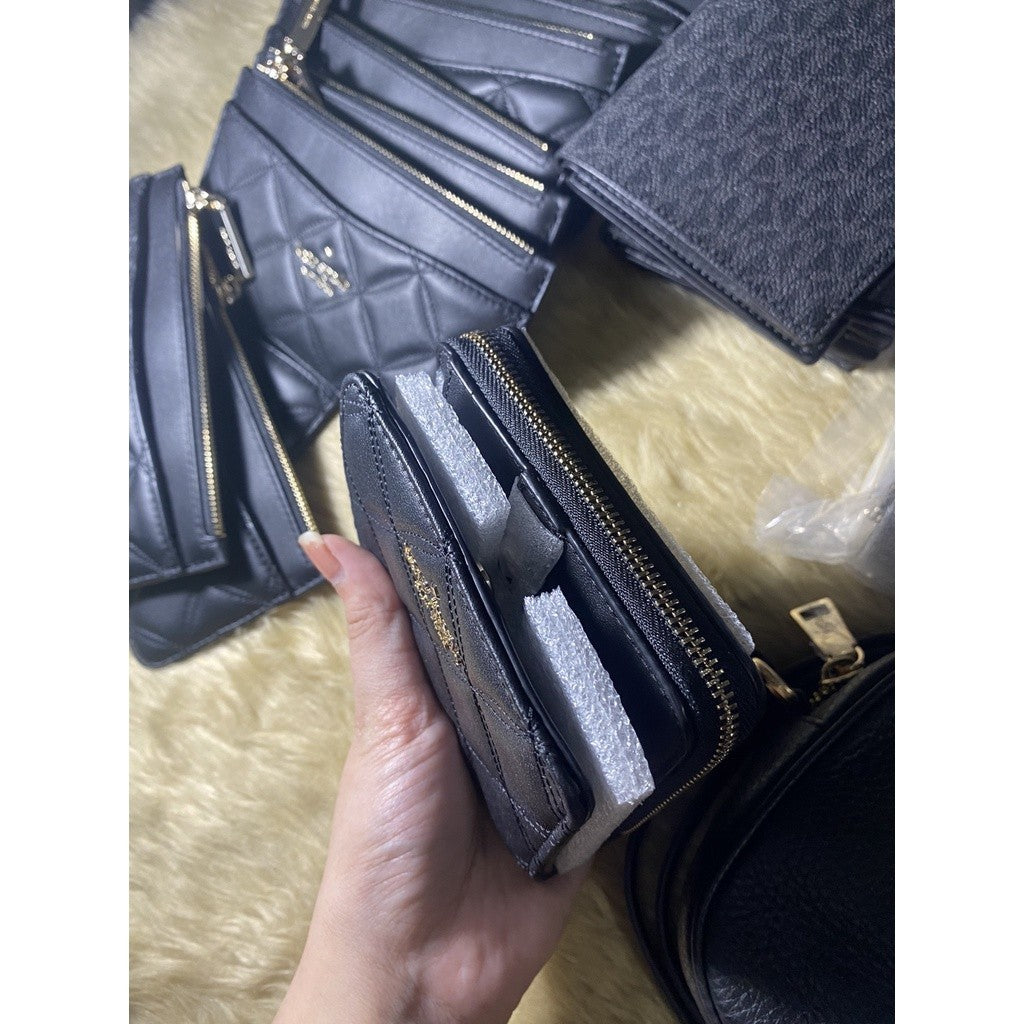ORIG & IMPORTED KS Natalia Small Zip Around Wallet Black