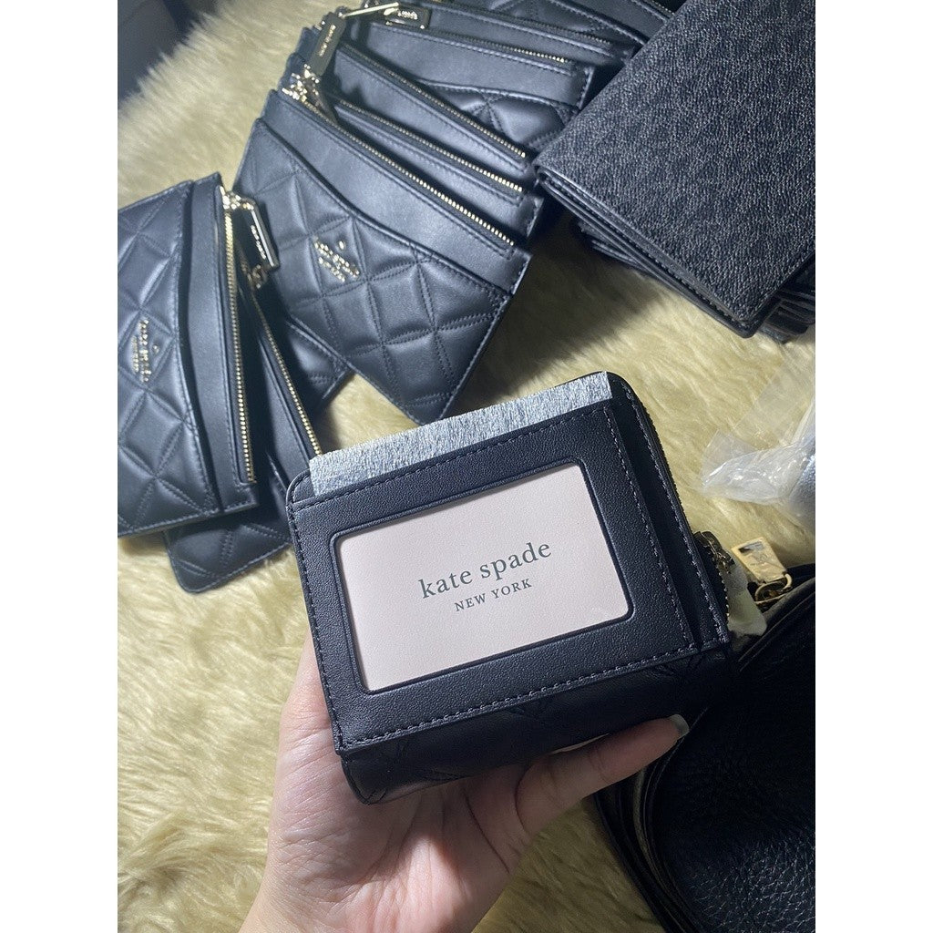 ORIG & IMPORTED KS Natalia Small Zip Around Wallet Black