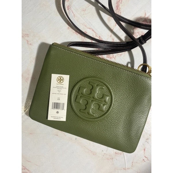 SALE! ❤️  TB Perry Bombe double-zip crossbody bag - Green