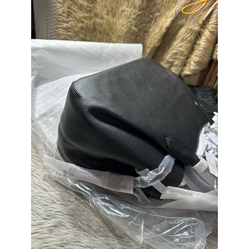 ORIG & IMPORTED KS Dumpling Large Satchel Bag BLACK