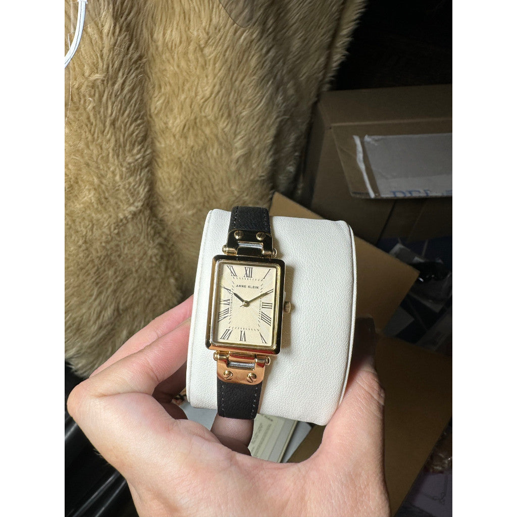 ORIG & IMPORTED AK Klein Women's Japanese Quartz Dress Leather Watch Black AK/3752CRBK