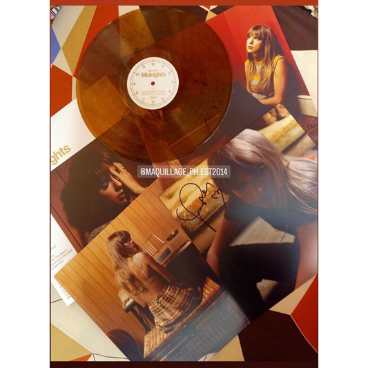 ORIG & IMPORTED Taylor Swift Midnights Vinyl with Hand Signed Photo from Taylor Swift USA
