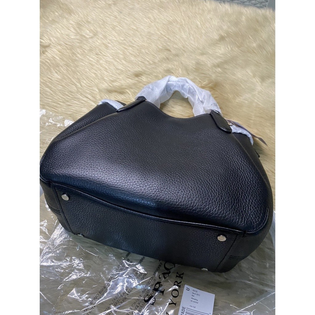 ORIG & IMPORTED KS Dumpling Small Satchel Bag in Black