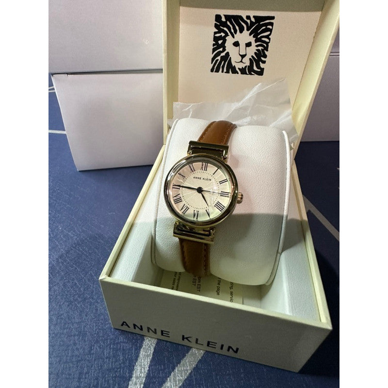 ORIG & IMPORTED AK Klein Brown Leather Strap Watch AK/2246CRHY