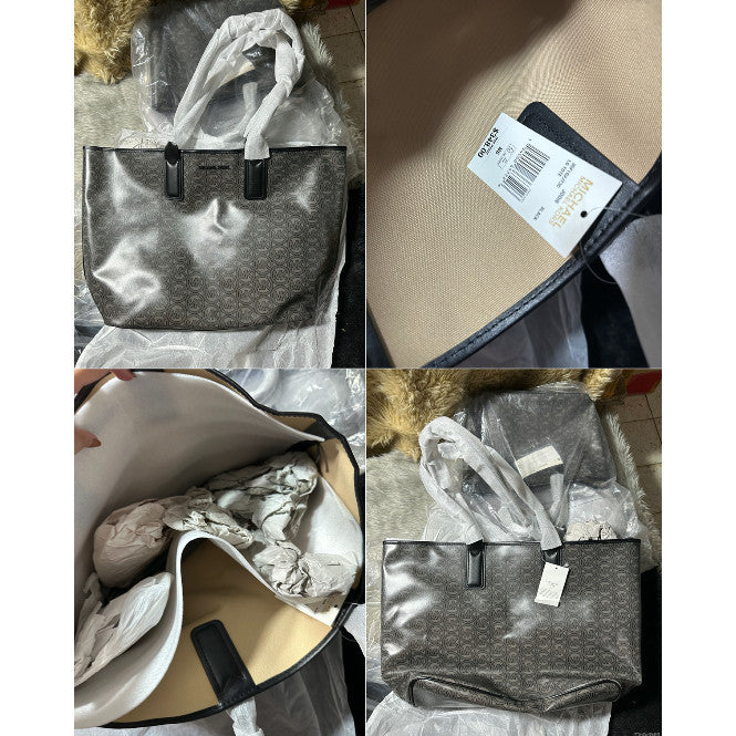 MK Jodie Small Logo Jacquard Tote Bag