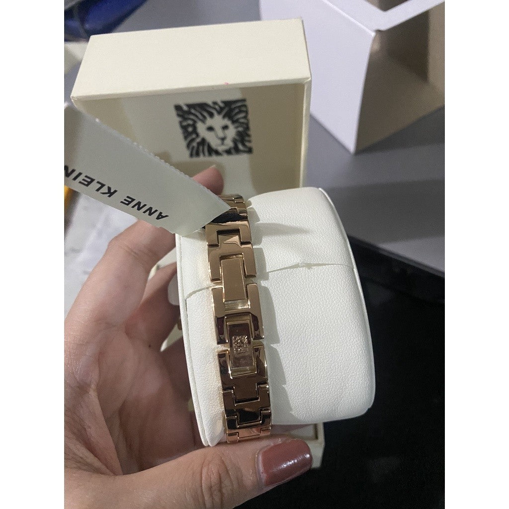 AK Klein Women's Genuine Diamond Dial Bangle Watch AK/2512TERG