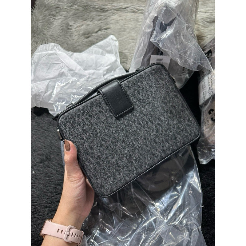 ORIG & IMPORTED MK Cooper Black Lunch Box Top Handle Crossbody Men's Bag