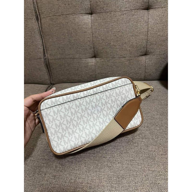 ORIG & IMPORTED MK Bradshaw Medium Logo Camera Bag White
